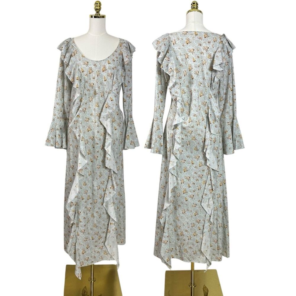 Spell & The Gypsy Ethereal Bohemian Witchy Fleur Frill Bias Maxi Dress Small NWT - Picture 9 of 16
